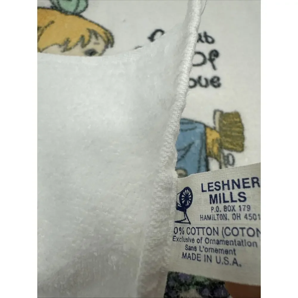Vintage Precious Moments Bath Towel And Wash Cloth 